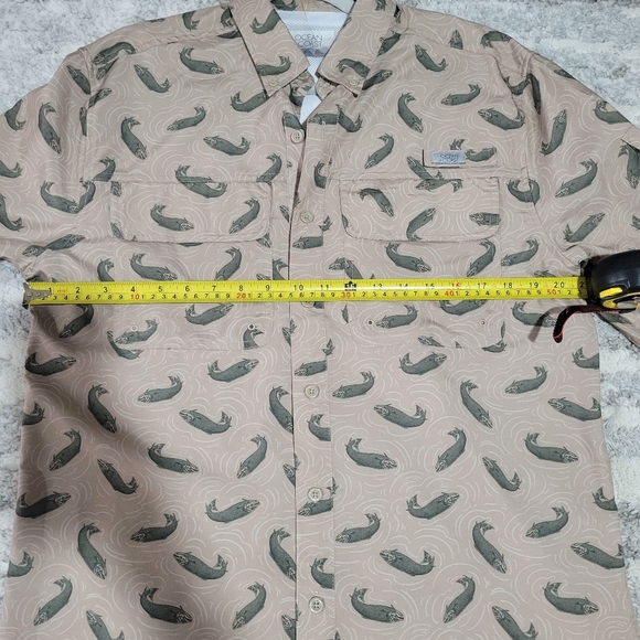 Ocean Cost Patterned Button-Up Shirt - Picture 7 of 10